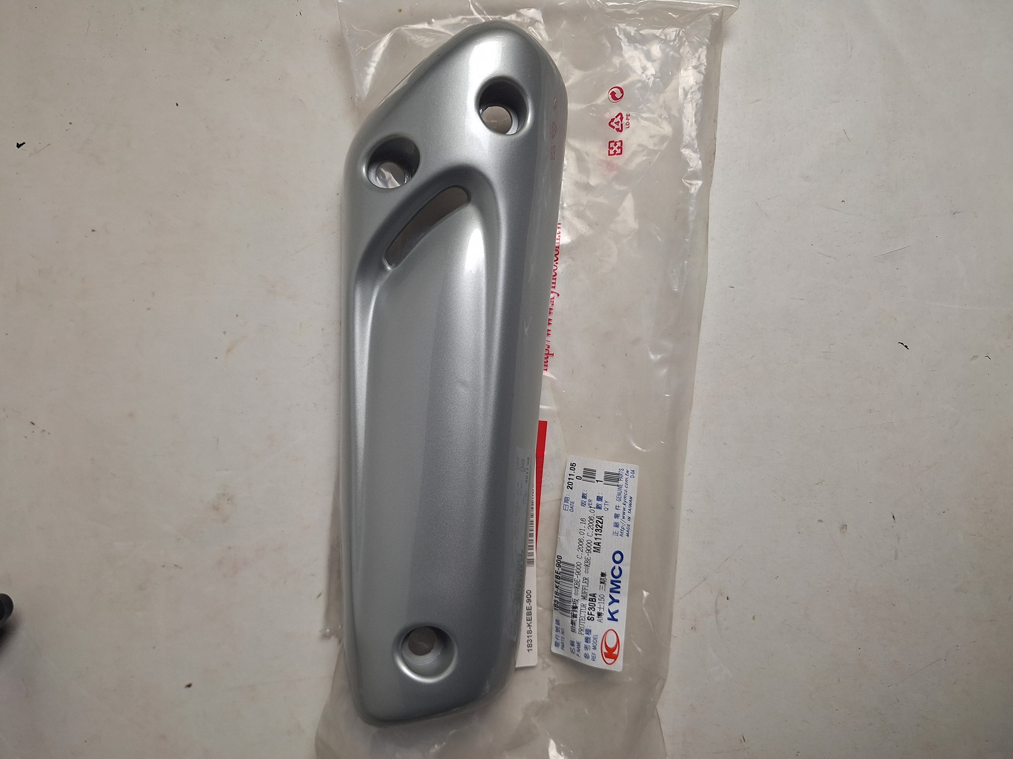 Picture of Kymco  SPACER125 12 4T  BLENDE AUSPUFF  18318-KEBE-900